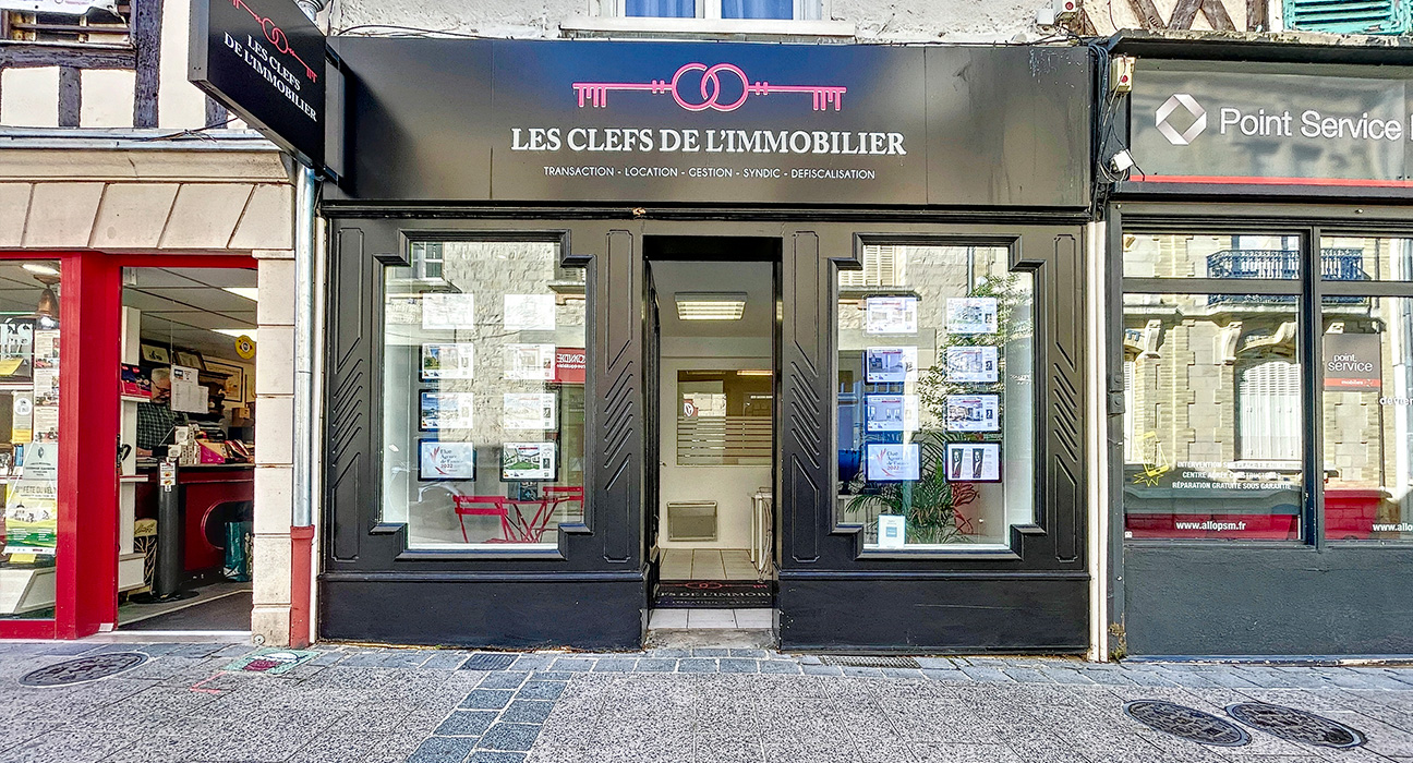 devanture Les CLEFS DE L'IMMOBILIER Châlons-en-Champagne